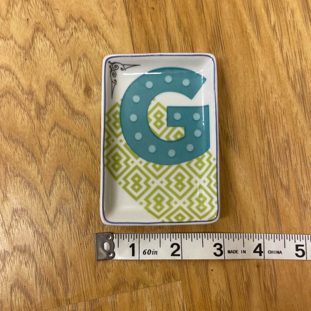 Initial G Jewelry Dish - Picture 3 of 4